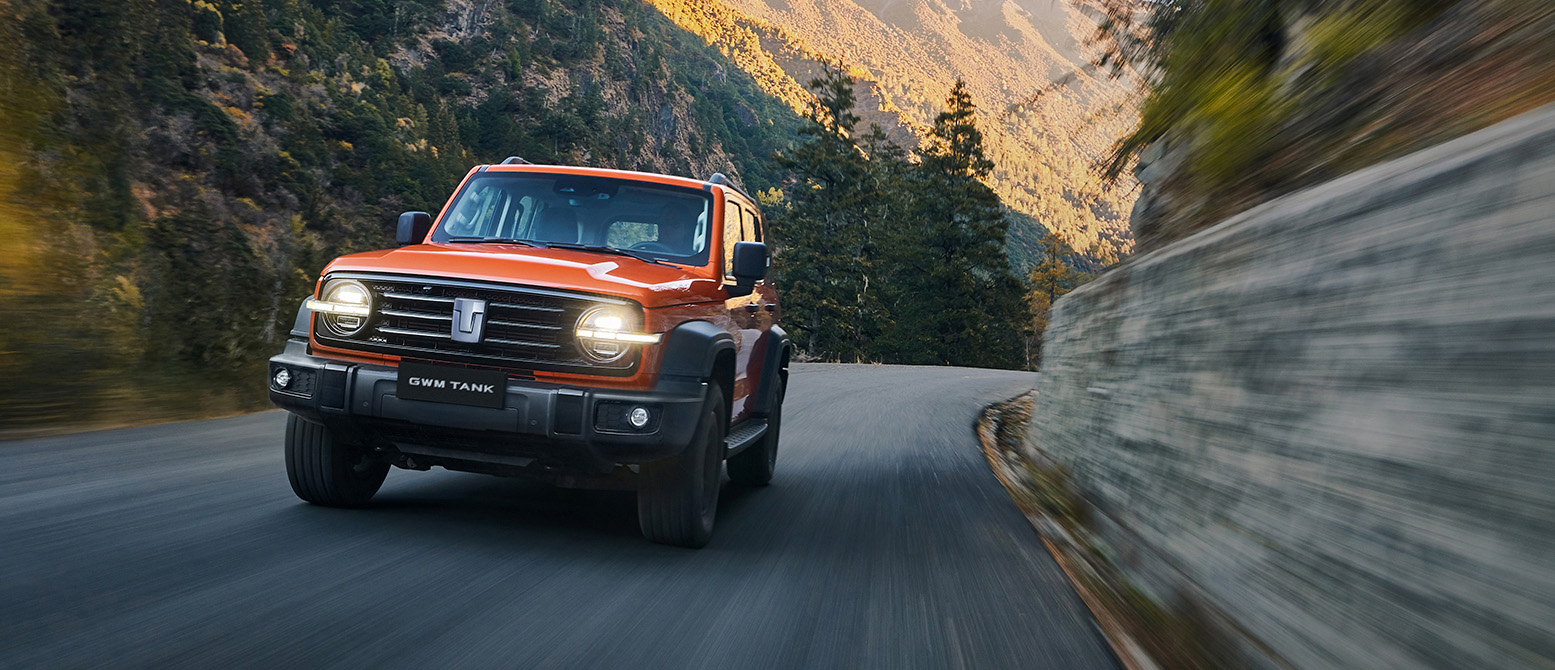 Tank 300 en ruta montañosa