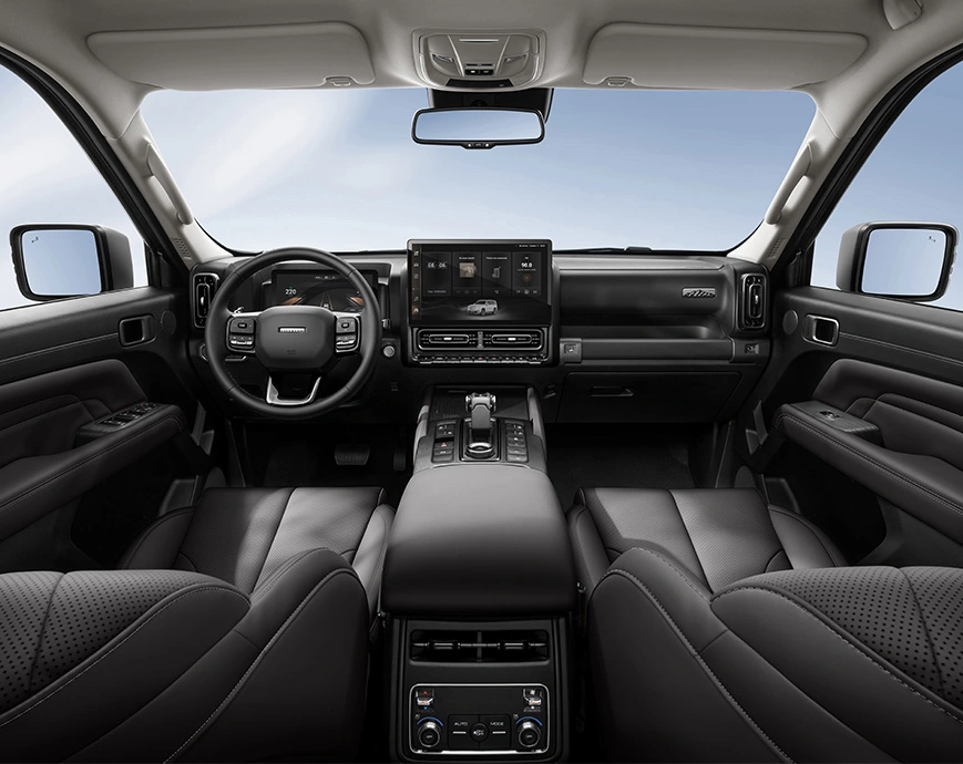 Diseño interior vehículo SUV Haval H9