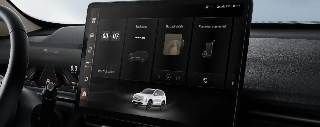 Pantalla touch de 14,6"con Bluetooth Apple Carplay y Android auto